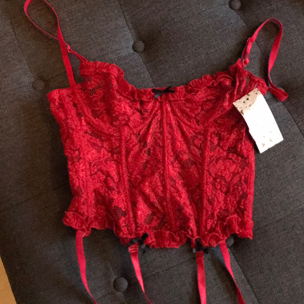Sexy red lingerie